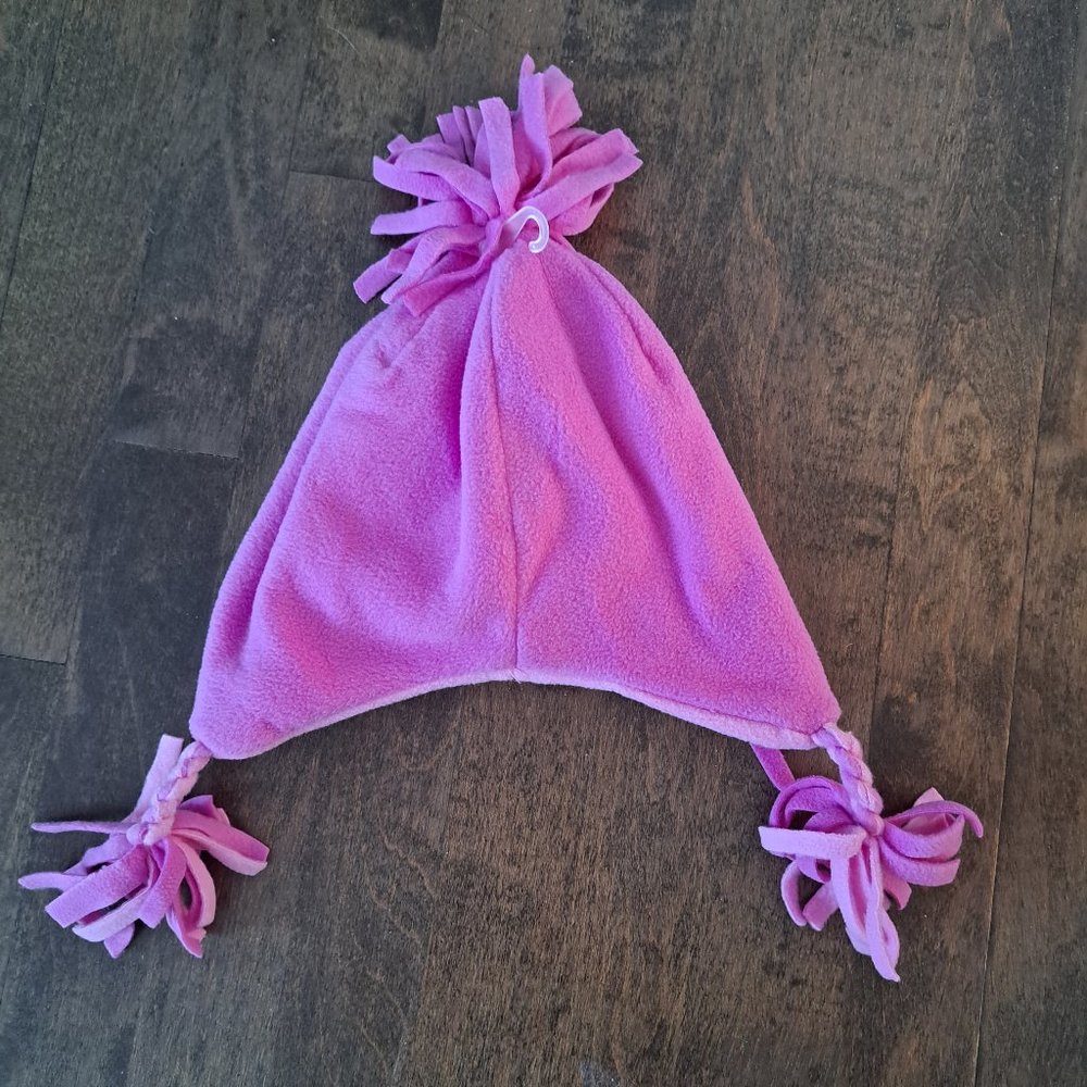 NWT Joe Fresh pink polar fleece winter tuque hat children small-medium